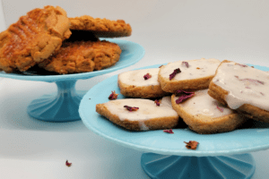 Port_Austin_Bed_and_Breakfast_Port_Austin_Michigan_Hotel_Image 27 - Port Austin Bed & Breakfast 2 pedestal dishes with cookies